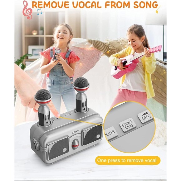 Karaoke Machine for Kids & Adults - KSAN VF-303 KARAOKE MACHINE FAMILY KTV - Picture 5 of 9